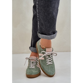 Zazoo N1068 Suede Green Women's Green Wekers verde 7