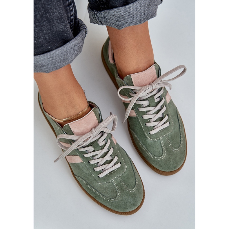 Zazoo N1068 Suede Green Women's Green Wekers verde 2 Zazoo N1068 Suede Green Women's Green Wekers verde 2