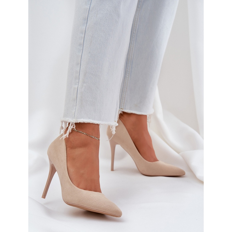 Classic Eco Simonable High Heels beige 2