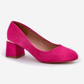Bombas de gamuza ecológica en el pilar fucsia rosado 4