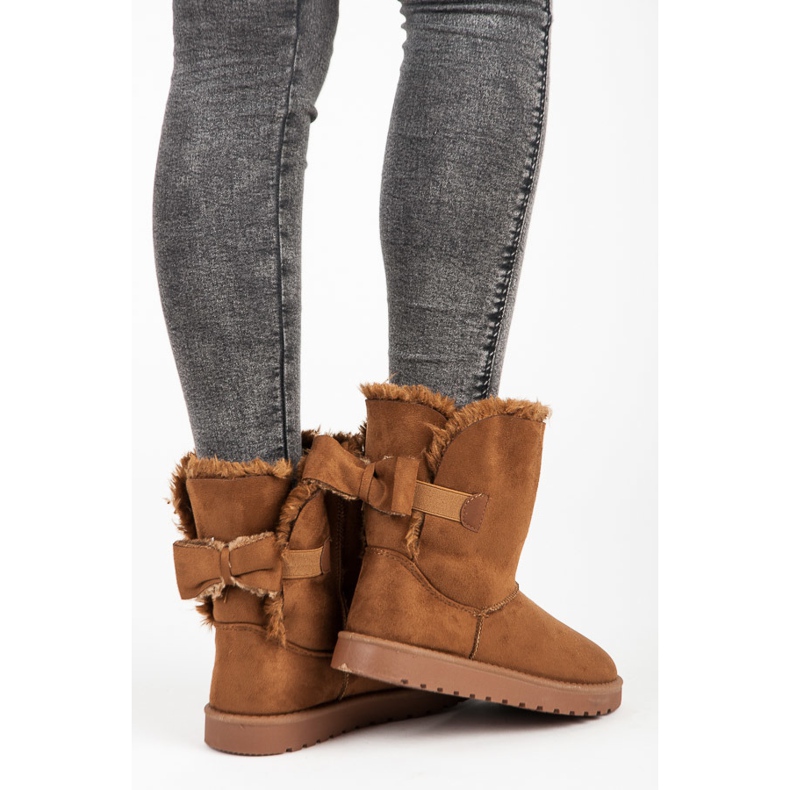 Mukluki de ante con lazo marrón 2