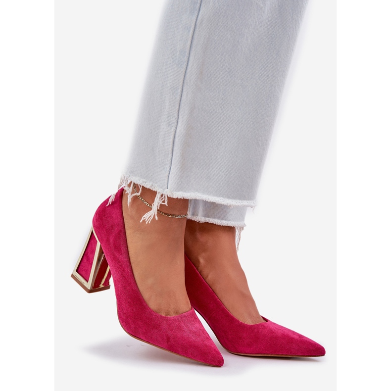 Bombas elegantes en el pistón del puntero. rosa 1