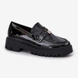 Mocasines de mujer pintados con alfileres negros 4