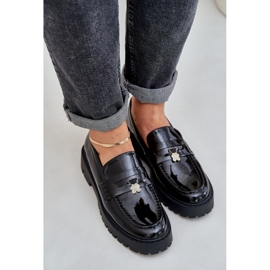 Mocasines de mujer pintados con alfileres negros 6