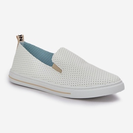 Zapatillas de zapatillas de zapatillas de zapatillas de cuero ecológicas con beige ligero 4