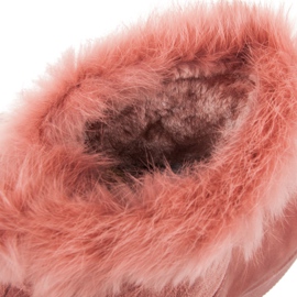 Botas de nieve con lazo rosado 5