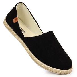 Alpargatas sin cordones con recortes News W EVE270A negro 6