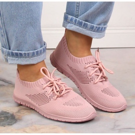 Deportiva calada News W EVE211D rosa empolvado rosado 3