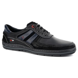 KOMODO Zapatos de cuero polaco 837k negro 2
