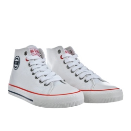 Zapatillas altas de zapatillas de zapatillas Big Star nn274660 White blanco 3