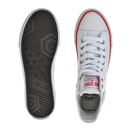 Zapatillas altas de zapatillas de zapatillas Big Star nn274660 White blanco 1