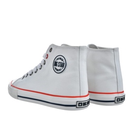 Zapatillas altas de zapatillas de zapatillas Big Star nn274660 White blanco 2