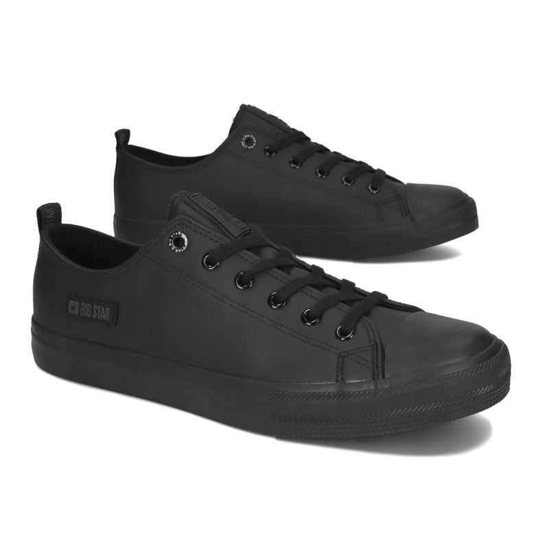 Zapatillas de deporte masculino Big Star KK174009 zapatos negros 2
