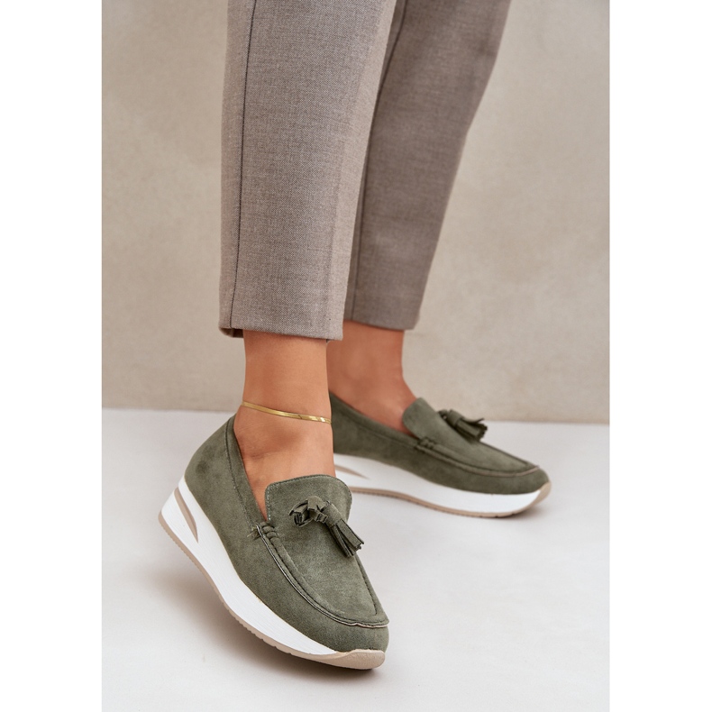 Mocasines en un delicado Bedders Eco Green verde 2
