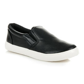 Slipons calados negro 2