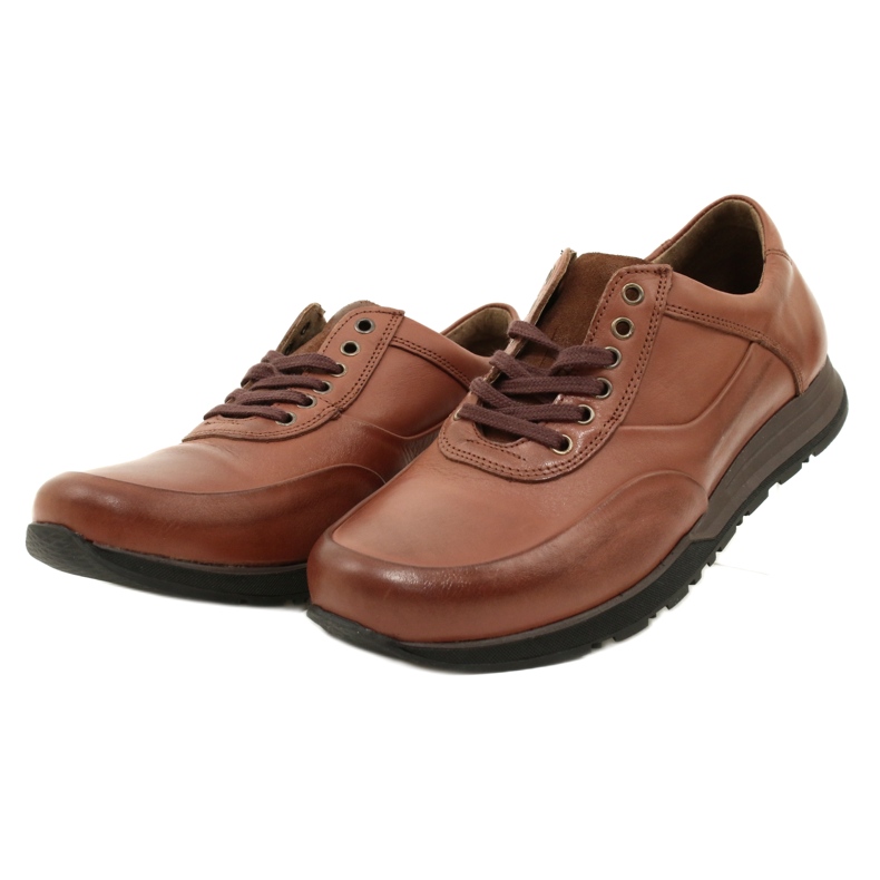 Olivier Zapato casual hombre piel 902KNT marron marrón 4