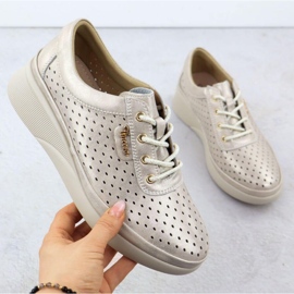 Vinceza Openwork Sports Shoes 7890 Zlotys dorado 1