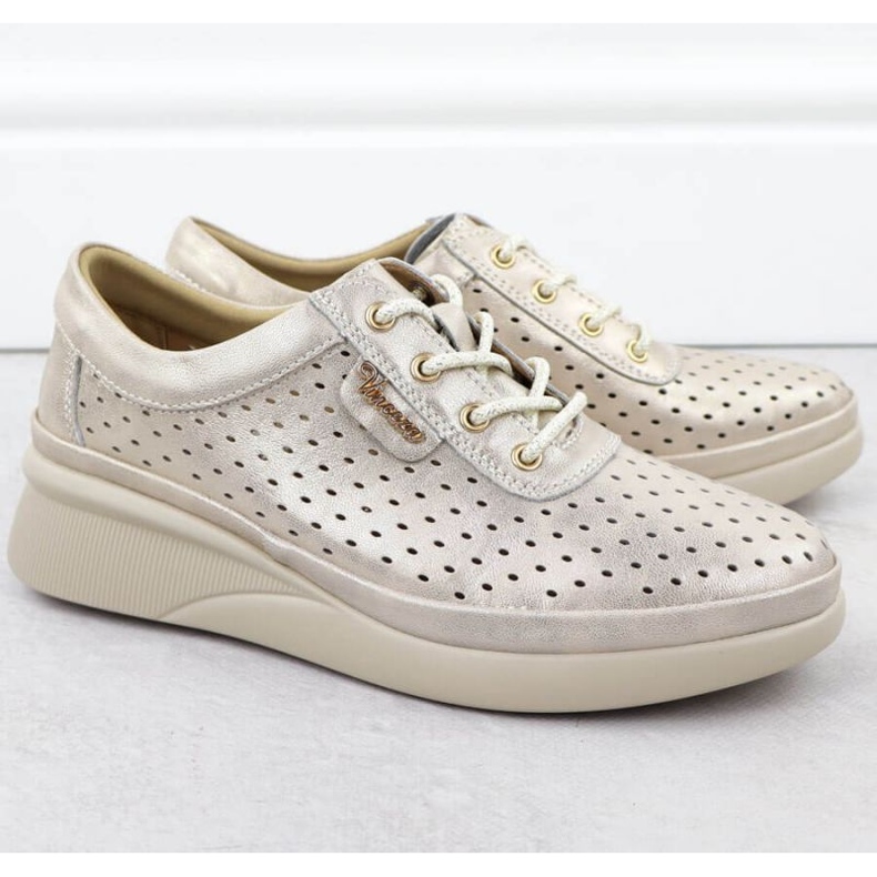 Vinceza Openwork Sports Shoes 7890 Zlotys dorado 2