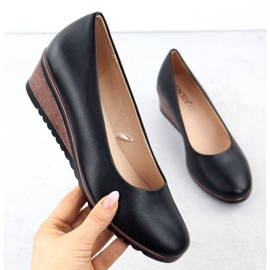Vinceza Zapatos para la cuña Vincez en 58475 enero360a negro 1