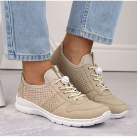 Rieker L3254-62 zapatos deportivos beige 3