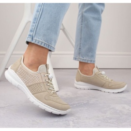 Rieker L3254-62 zapatos deportivos beige 4