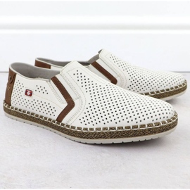 Rieker B5297-80 Zapatos de trabajo de aire blanco 1