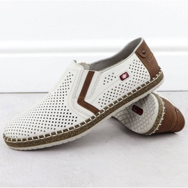 Rieker B5297-80 Zapatos de trabajo de aire blanco 3