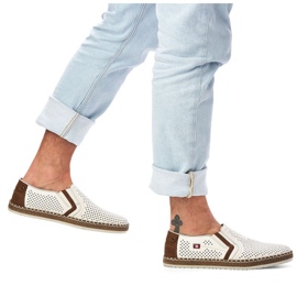 Rieker B5297-80 Zapatos de trabajo de aire blanco 12