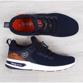 Zapatos deportivos masculinos azul marino bugatti jj153028 4