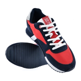 Zapatos deportivos para hombres Memory Foam Big Star LL174161 Rojo con azul marino 1