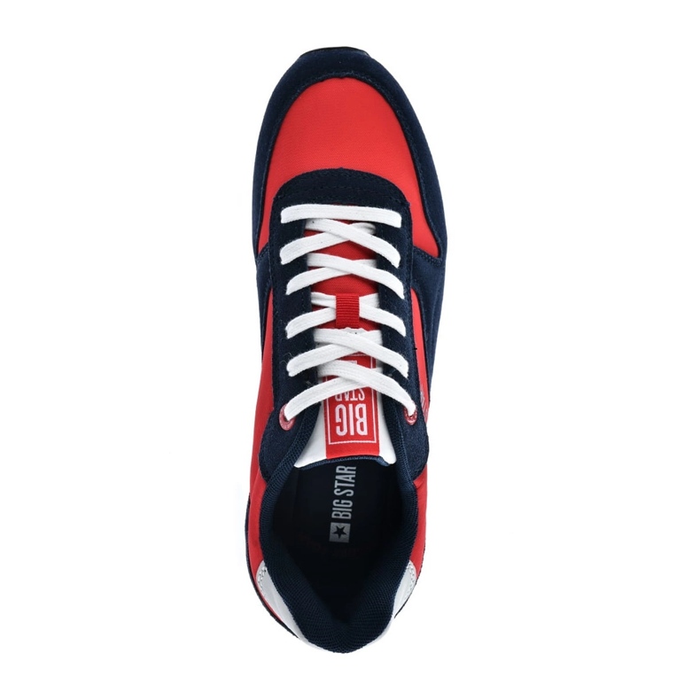 Zapatos deportivos para hombres Memory Foam Big Star LL174161 Rojo con azul marino 2