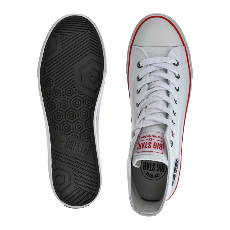 Zapatos para hombres zapatillas altas big star nn174305 blanco 1