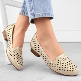 M.Daszyński W SAN35 zapatos calados dorados 3