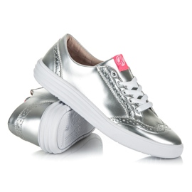 Zapatillas Kylie plateadas gris 5