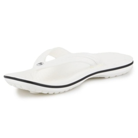 Flip-flops para hombres Crocs Crocband Flip 11033-100 blanco 3