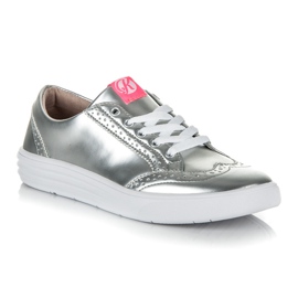 Zapatillas Kylie plateadas gris 3