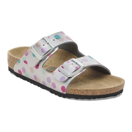 Birkenstock Arizona BS 1029805 Flops en lunares plata 1