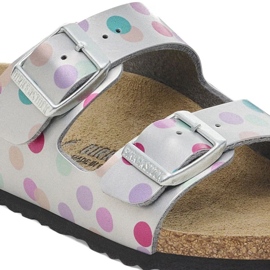 Birkenstock Arizona BS 1029805 Flops en lunares plata 2