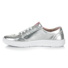 Zapatillas Kylie plateadas gris 4