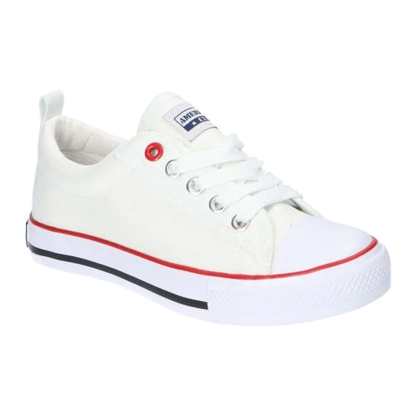 American Club Zapatillas de zapatillas LH25 American LH25 americanas americanas para niños atados blanco 1 American Club Zapatillas de zapatillas LH25 American LH25 americanas americanas para niños atados blanco 1