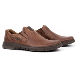Joker Zapatos de cuero para hombre 507J marrón 3