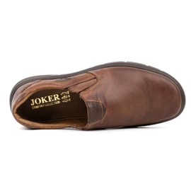 Joker Zapatos de cuero para hombre 507J marrón 8