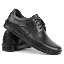 Kampol Zapatos casual hombre piel 13/27 cara negra negro 2