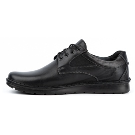 Kampol Zapatos casual hombre piel 13/27 cara negra negro 3