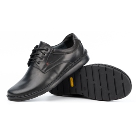 Kampol Zapatos casual hombre piel 13/27 cara negra negro 5