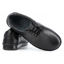 Kampol Zapatos casual hombre piel 13/27 cara negra negro 6