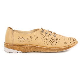 WASAK Zapatos mujer piel calada 0626W safari beige 1