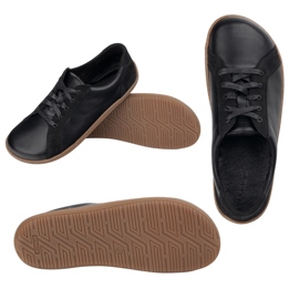 WASAK Wauk de cuero minimalista descalzo 0743W Negro 2