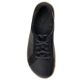 WASAK Wauk de cuero minimalista descalzo 0743W Negro 1