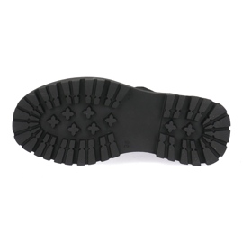 Trabajadores de cuero para mujeres Pollonus Black Velor 5-1601-001 negro 5